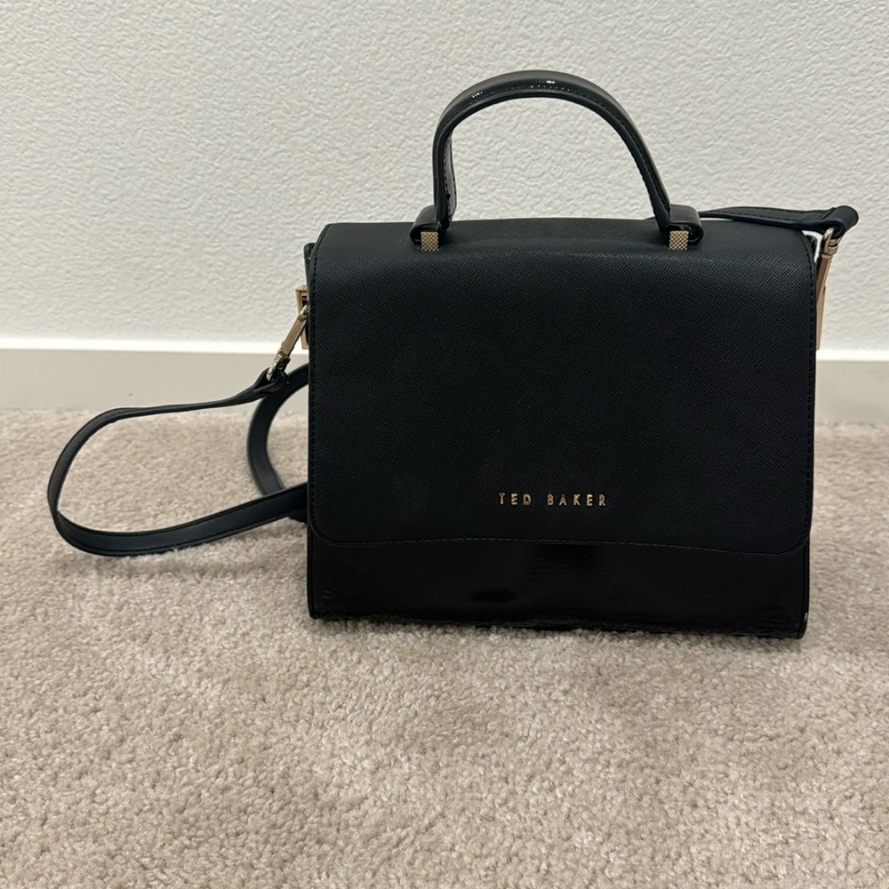 Ted Baker Faux Leather Tote with Top Handle